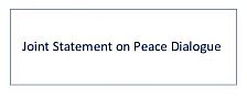 Joint Statement on Peace Dialogue